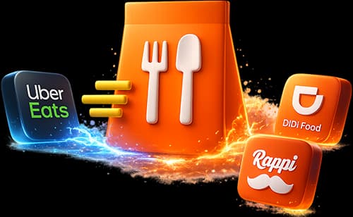 Comparativa visual entre apps de delivery y tu sistema propio
